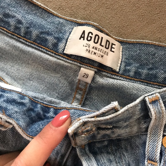 Agolde Riley High Rise Crop Jeans in Renewal - Picture 7 of 7